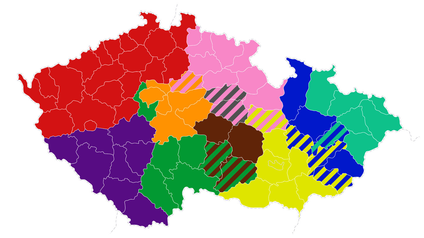 Mapa působnosti regionálních zástupců - SEED SERVICE s.r.o.